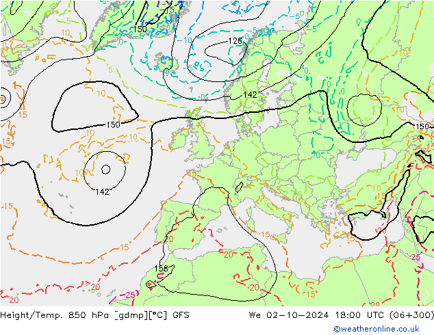 GFS: We 02.10.2024 18 UTC