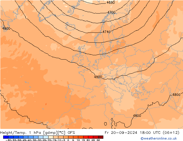 Height/Temp. 1 hPa GFS pt. 20.09.2024 18 UTC