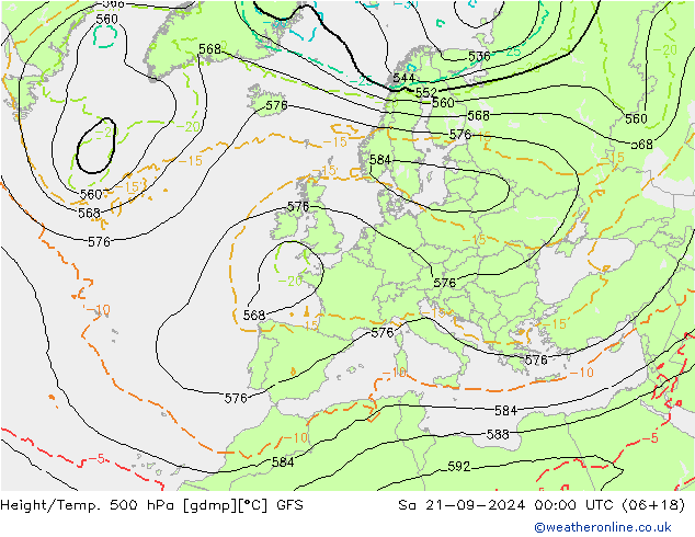 Z500/Rain (+SLP)/Z850 GFS So 21.09.2024 00 UTC