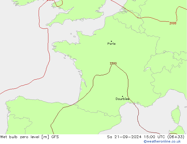 Theta-W Sıfır Seviyesi GFS Cts 21.09.2024 15 UTC