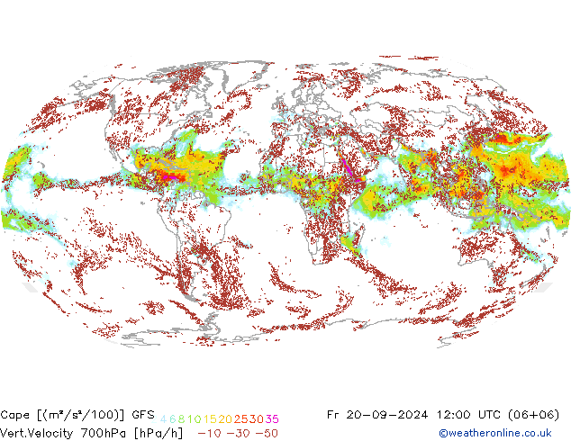 Cape GFS Fr 20.09.2024 12 UTC