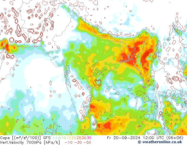 Cape GFS Fr 20.09.2024 12 UTC