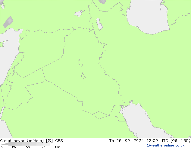 Wolken (mittel) GFS Do 26.09.2024 12 UTC