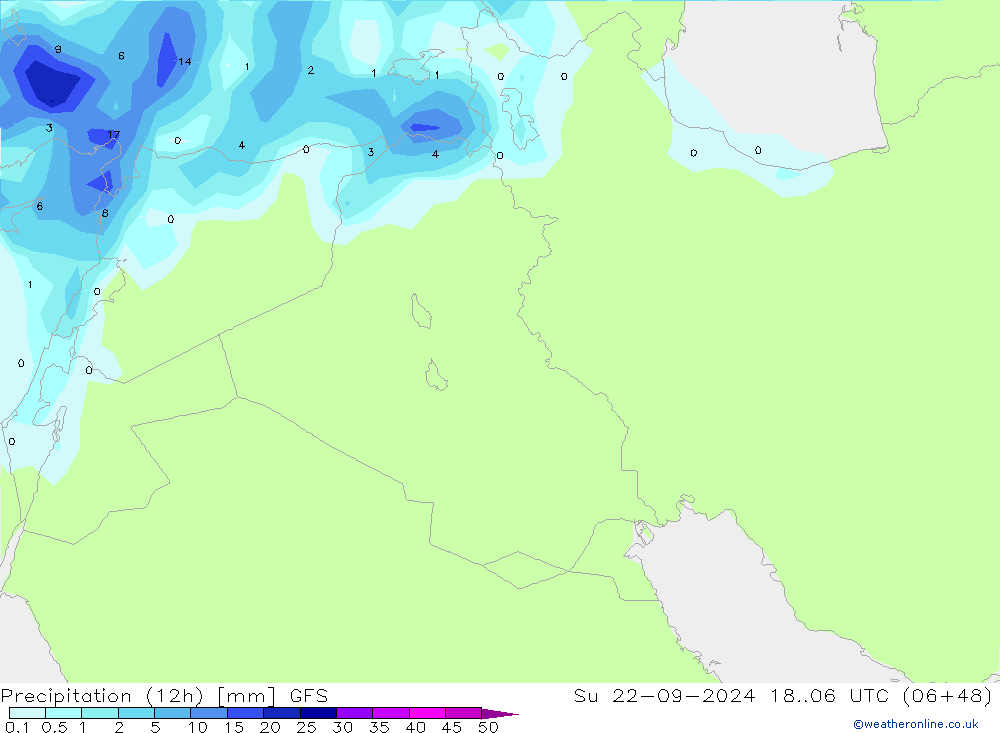  (12h) GFS  22.09.2024 06 UTC