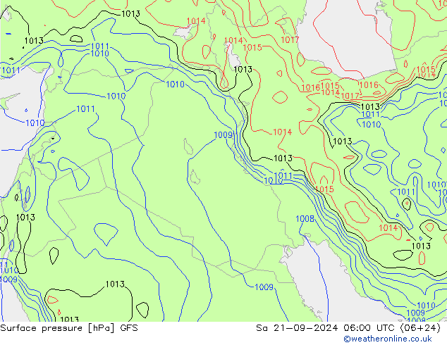 GFS: sam 21.09.2024 06 UTC