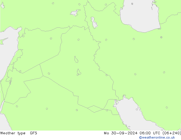 Yağış Türü GFS Pzt 30.09.2024 06 UTC