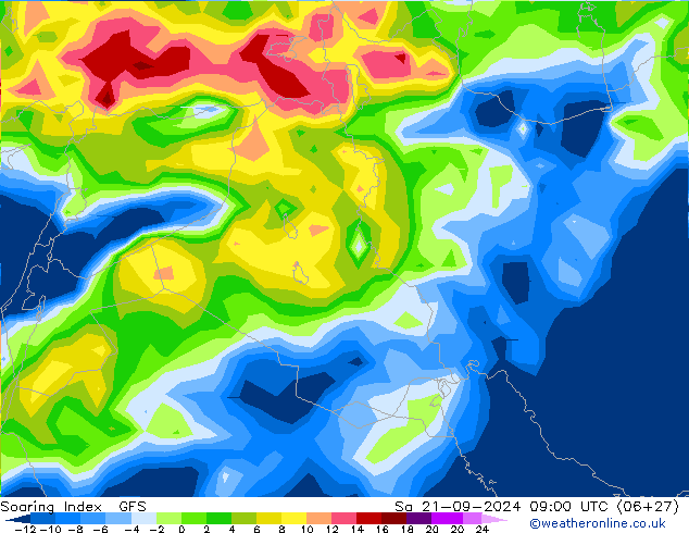 Soaring Index GFS  21.09.2024 09 UTC