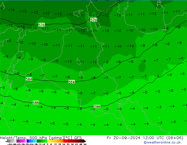 Height/Temp. 500 hPa GFS September 2024