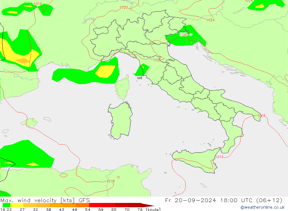 Max. wind velocity GFS Fr 20.09.2024 18 UTC