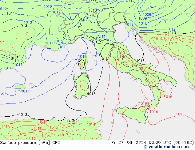 GFS: Fr 27.09.2024 00 UTC