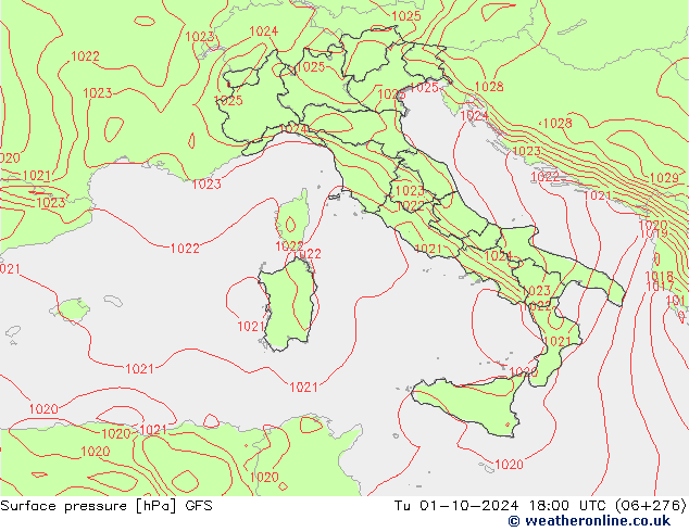 GFS: mar 01.10.2024 18 UTC