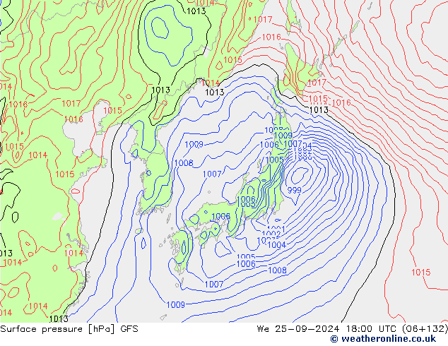 GFS: ср 25.09.2024 18 UTC