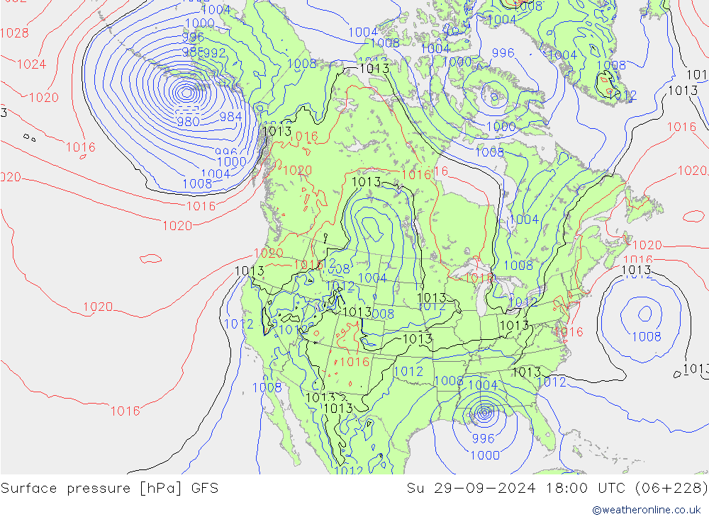 GFS: dom 29.09.2024 18 UTC