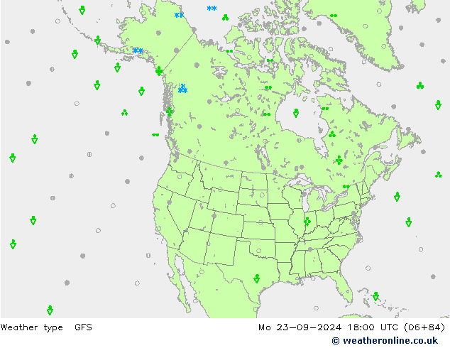 Weather type GFS Po 23.09.2024 18 UTC