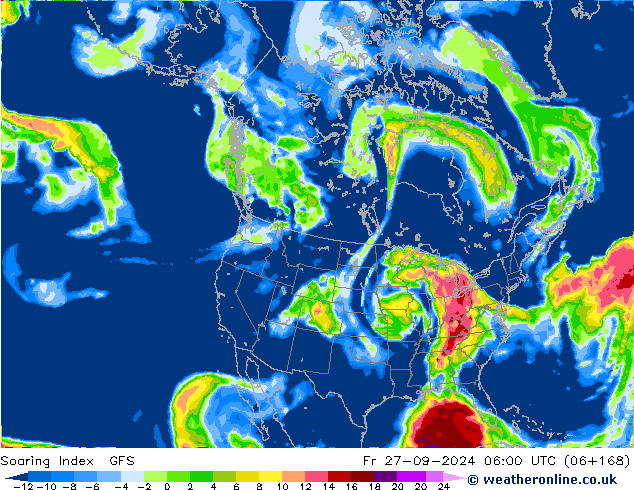 Soaring Index GFS  27.09.2024 06 UTC