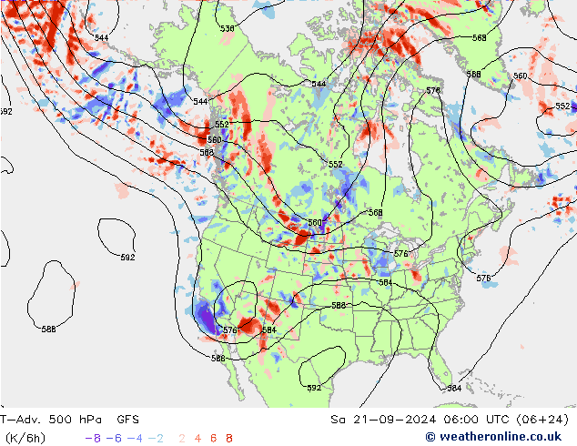 T-Adv. 500 hPa GFS Cts 21.09.2024 06 UTC