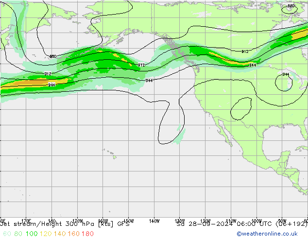 Jet Akımları GFS Cts 28.09.2024 06 UTC