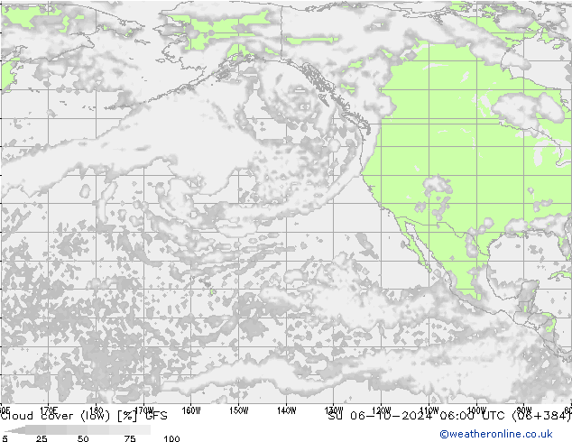 Bulutlar (düşük) GFS Paz 06.10.2024 06 UTC