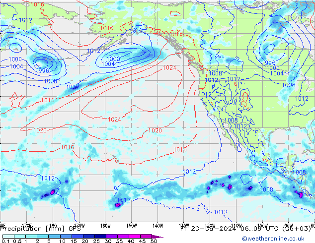 Precipitación GFS Fr 20.09.2024 09 GMT