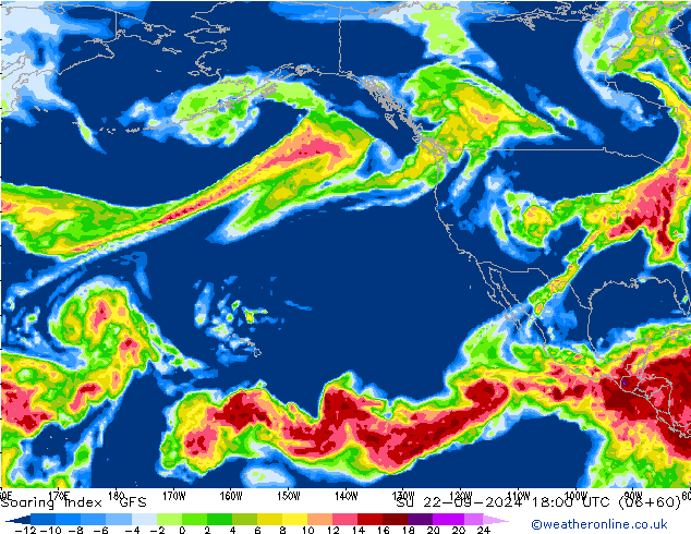 Soaring Index GFS Ne 22.09.2024 18 UTC