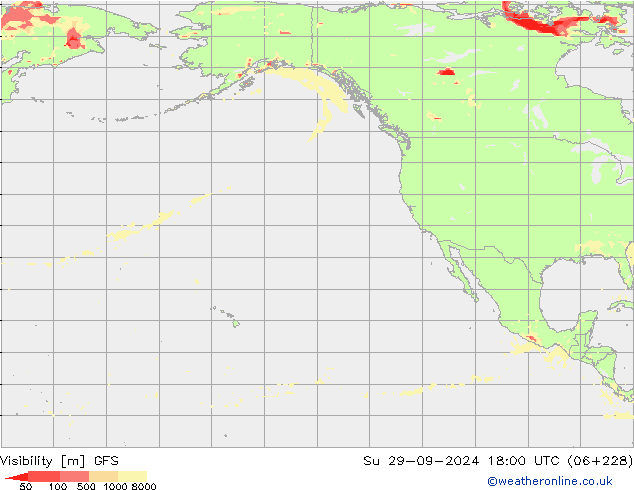 Visibilidad GFS dom 29.09.2024 18 UTC