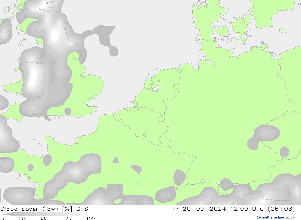 Wolken (tief) GFS Fr 20.09.2024 12 UTC