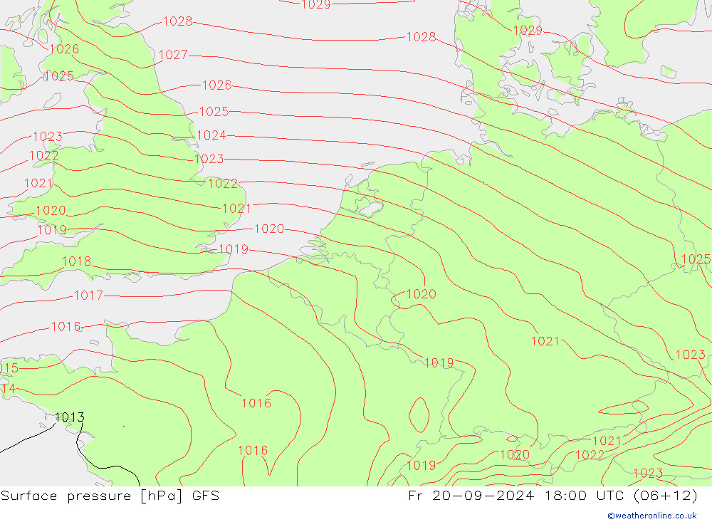 GFS: Fr 20.09.2024 18 UTC