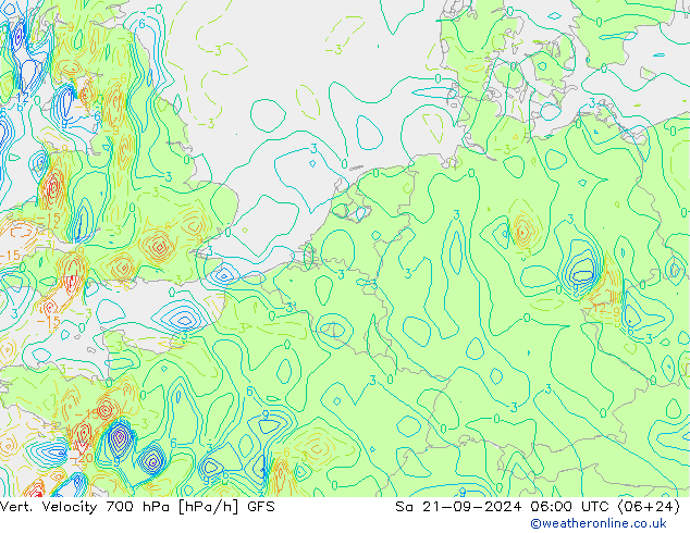 Vert. Velocity 700 hPa GFS So 21.09.2024 06 UTC