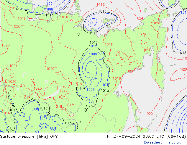 GFS: пт 27.09.2024 06 UTC