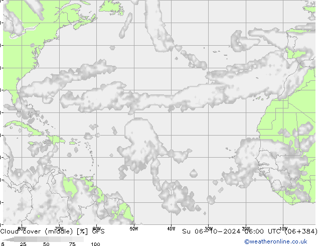 Wolken (mittel) GFS Oktober 2024