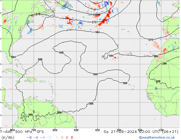 T-Adv. 500 hPa GFS Sa 21.09.2024 03 UTC