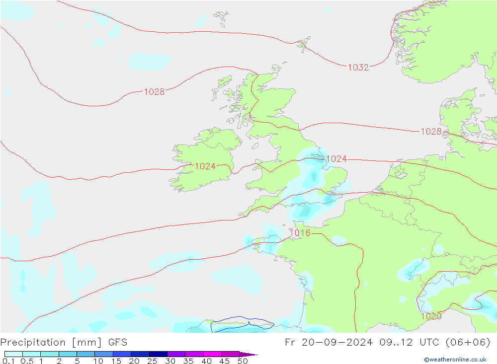 opad GFS pt. 20.09.2024 12 UTC