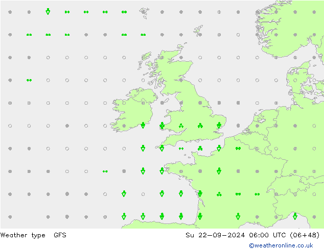 Tipo di precipitazione GFS Settembre 2024