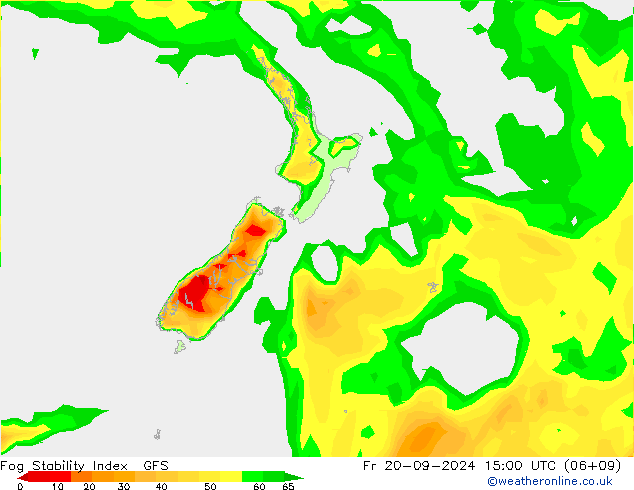 Fog Stability Index GFS Fr 20.09.2024 15 UTC