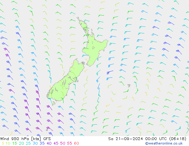  950 hPa GFS  21.09.2024 00 UTC