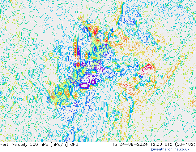 Vert. Velocity 500 hPa GFS Tu 24.09.2024 12 UTC