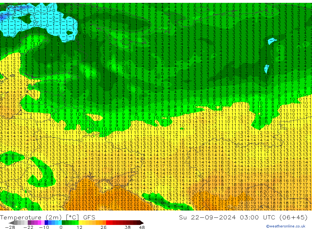     GFS  22.09.2024 03 UTC