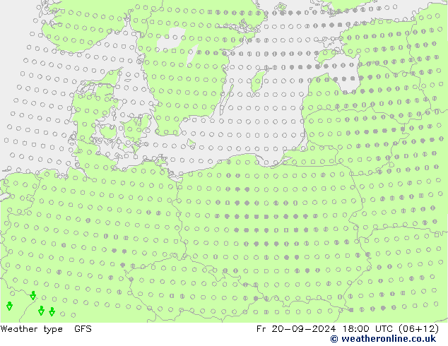 Weather type GFS Fr 20.09.2024 18 UTC