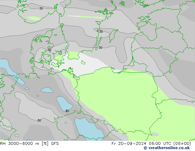 RH 3000-6000 m GFS Fr 20.09.2024 06 UTC