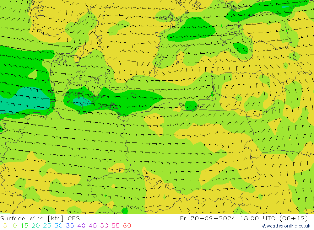  10 m GFS  20.09.2024 18 UTC