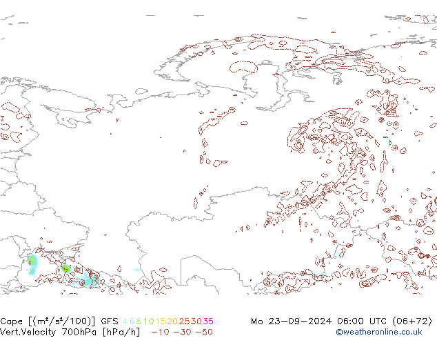 Cape GFS Po 23.09.2024 06 UTC