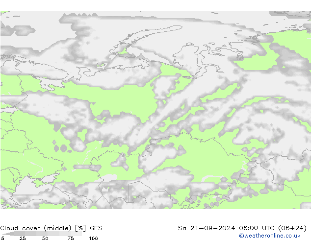 Nubi medie GFS sab 21.09.2024 06 UTC