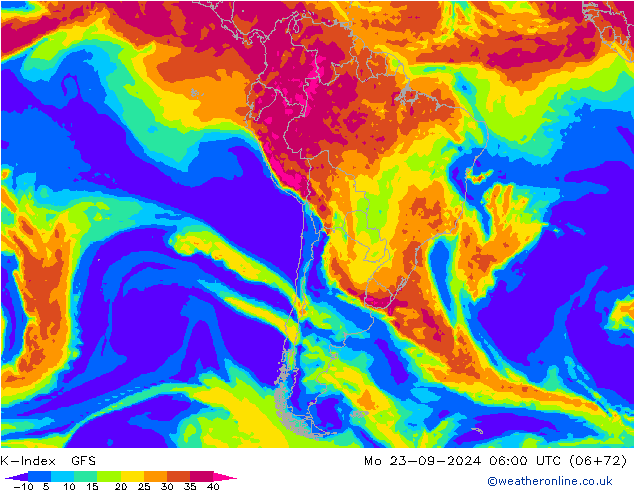 K-Index GFS  23.09.2024 06 UTC