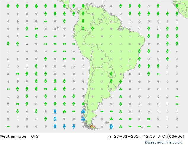 tipo de precipitação GFS Sex 20.09.2024 12 UTC