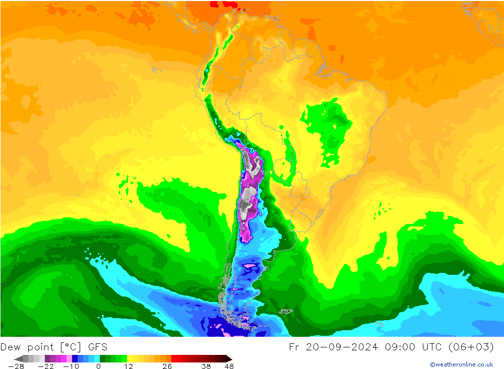 punkt rosy GFS pt. 20.09.2024 09 UTC