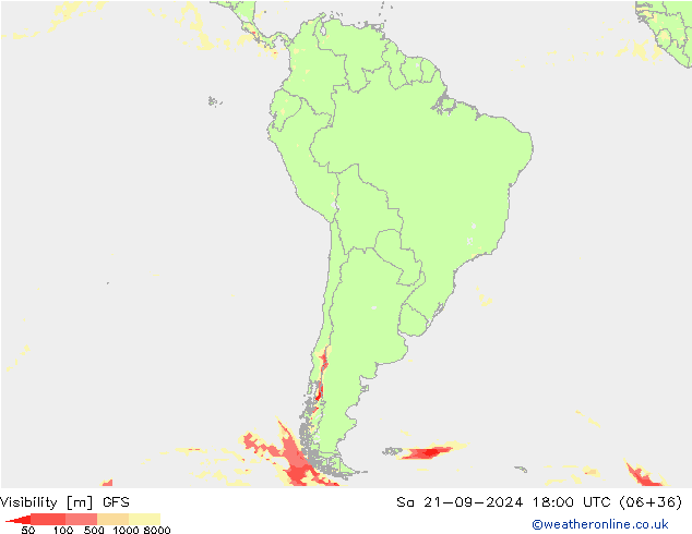 widzialność GFS so. 21.09.2024 18 UTC