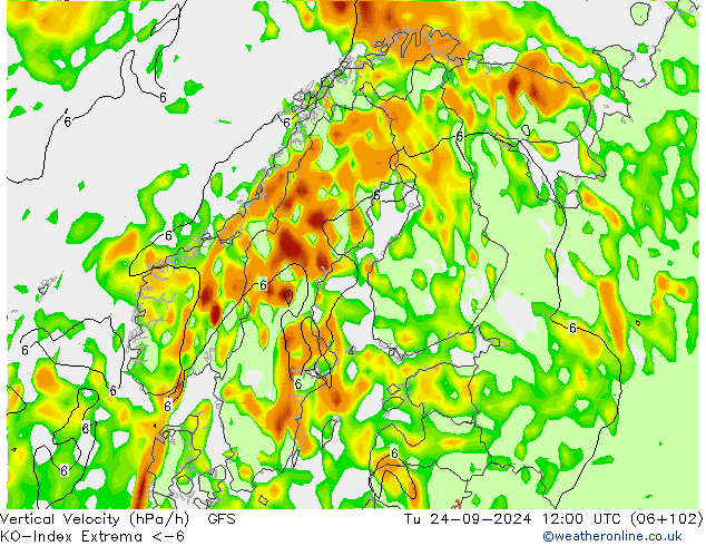 Convection-Index GFS Settembre 2024