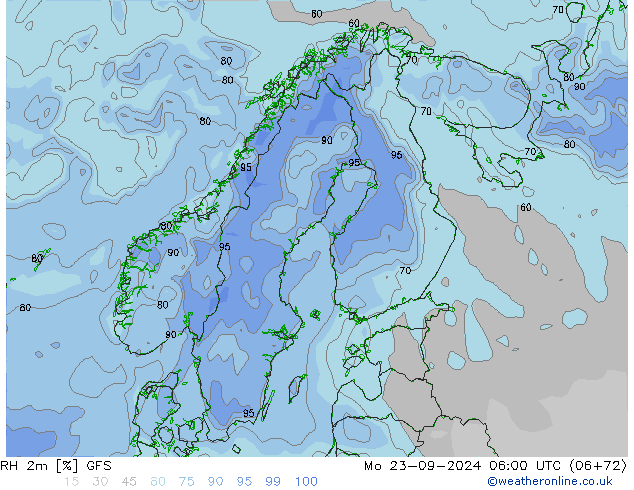 RH 2m GFS September 2024