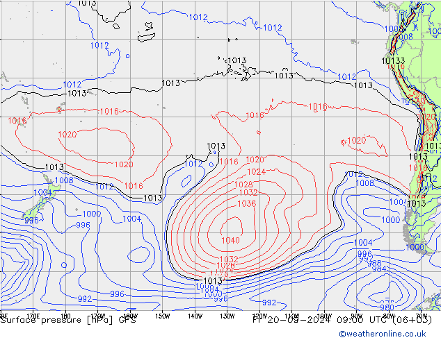 pressão do solo GFS Setembro 2024