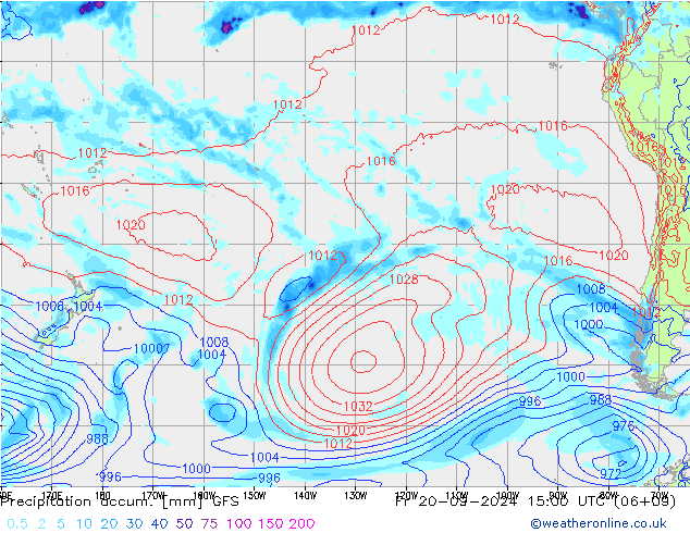 Precipitation accum. GFS Fr 20.09.2024 15 UTC